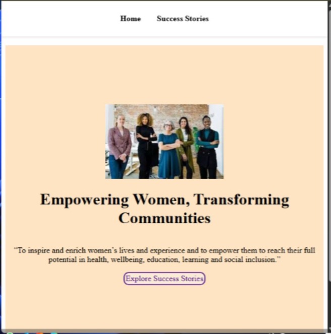 Women Empowerment website preview